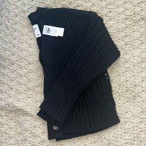 Black knit sweater